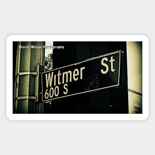 Witmer Street, Los Angeles, California by Mistah Wilson Sticker